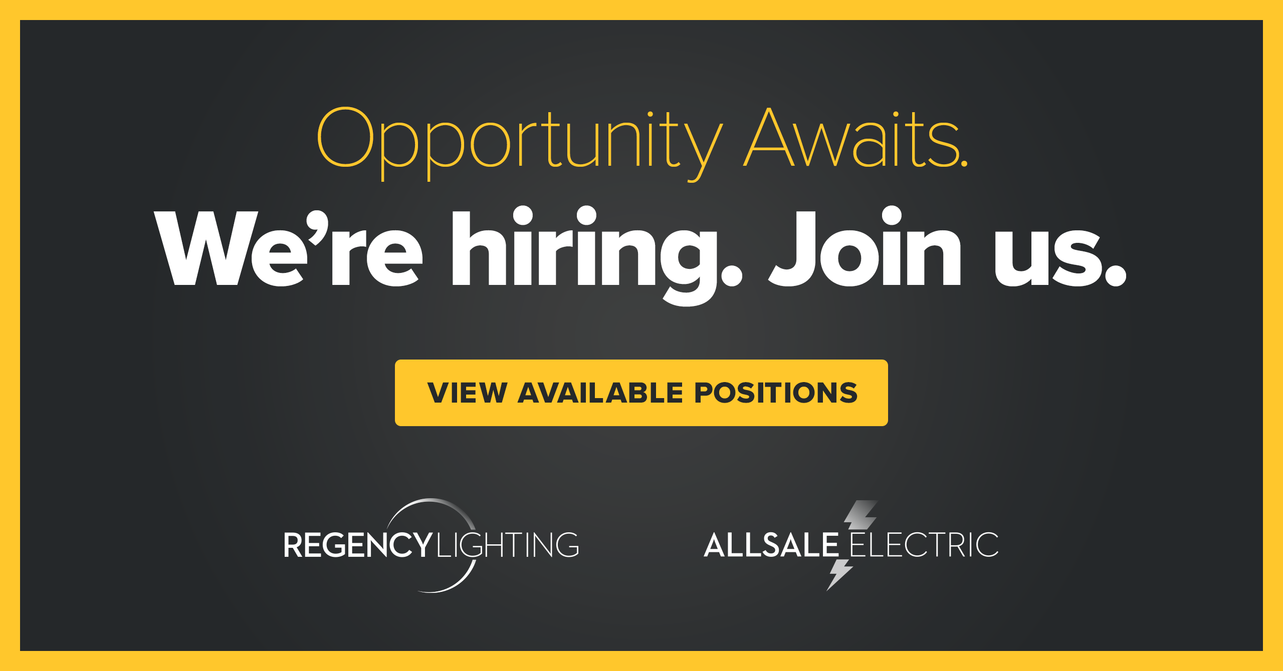 Available Career Positions in Lighting // Job Openings